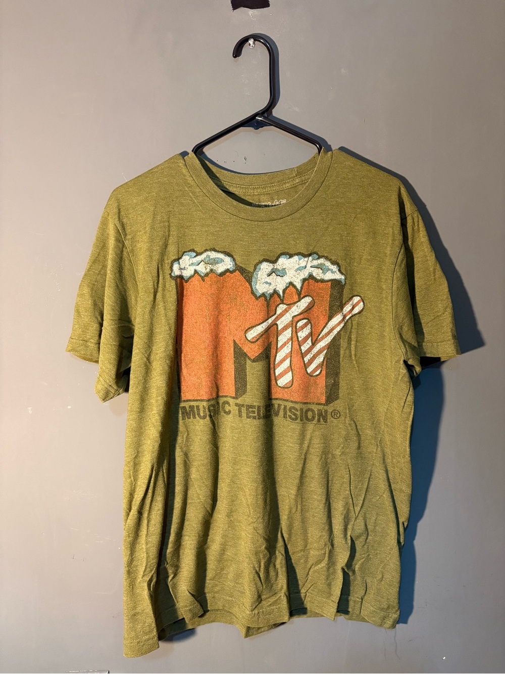 🔥 💵 3 for 20! 😮 
MTV Graphic Olive Green Cotton Tee